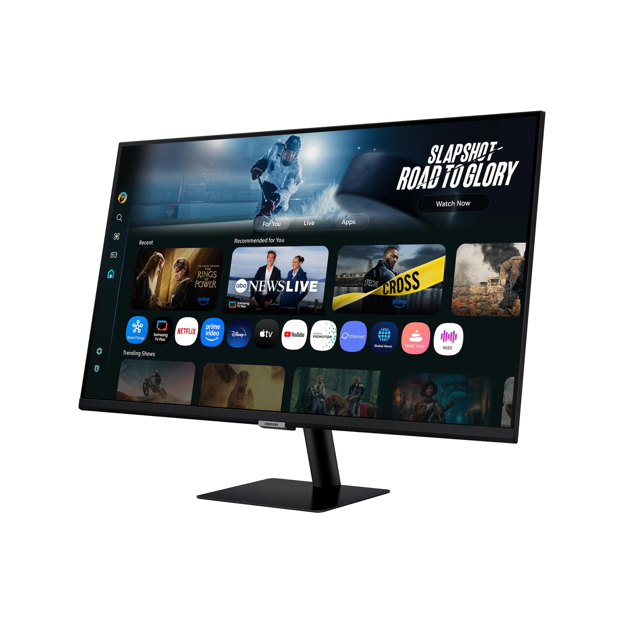 A large main feature product image of Samsung Smart Monitor M7 M70F - 32" 4K 60Hz VA AI Smart Monitor
