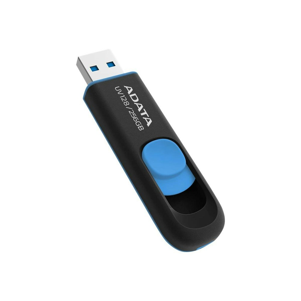 A large main feature product image of ADATA UV128 USB 3.2 Gen 1 Type-A Flash Drive - 256GB