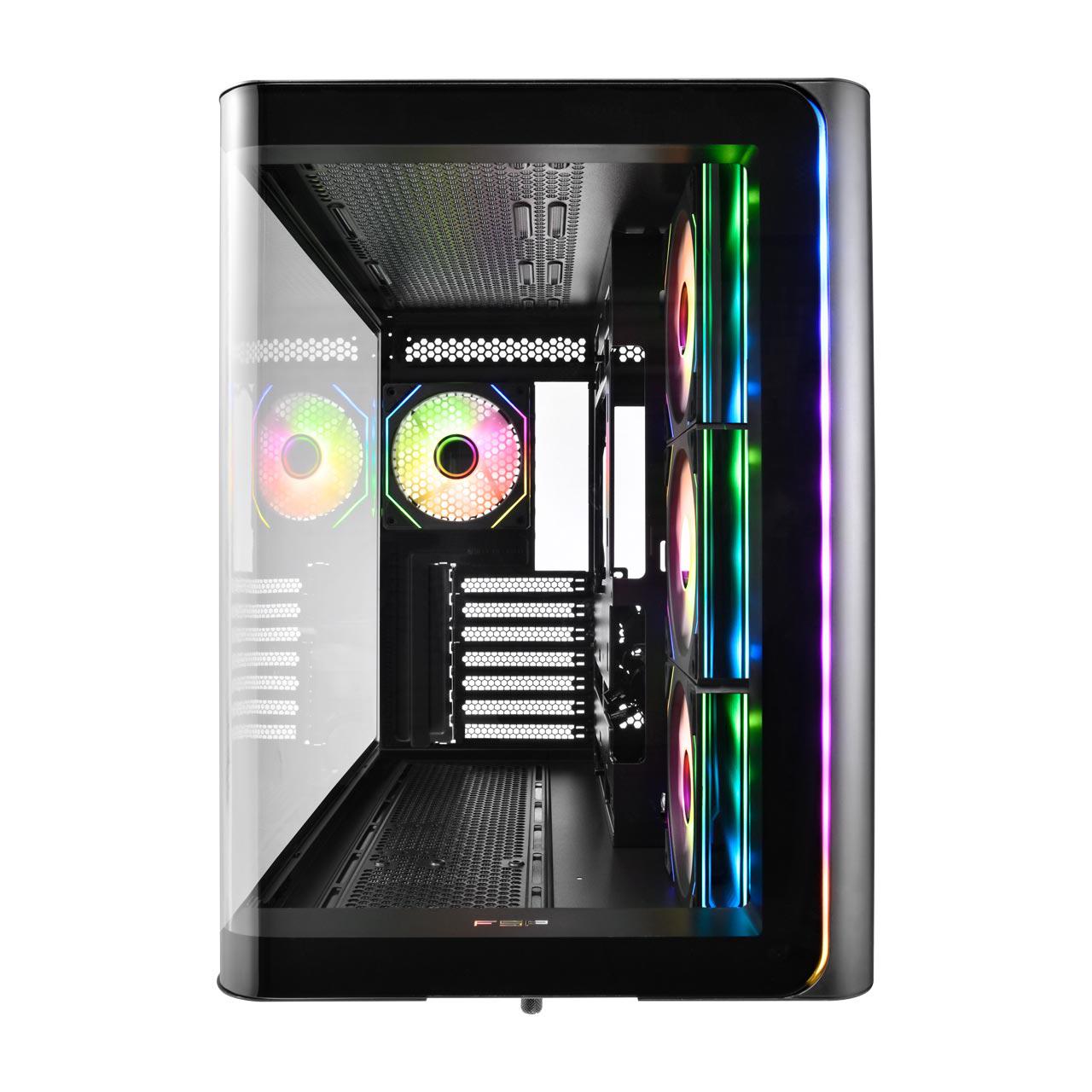 A large main feature product image of FSP M580 ZenFAN Edition - Mid Tower Dual-Chamber Case (Black)