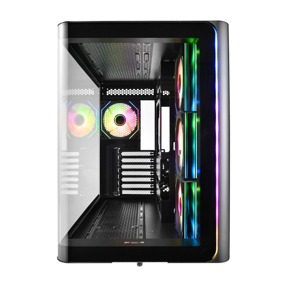 A large main feature product image of FSP M580 ZenFAN Edition - Mid Tower Dual-Chamber Case (Black)