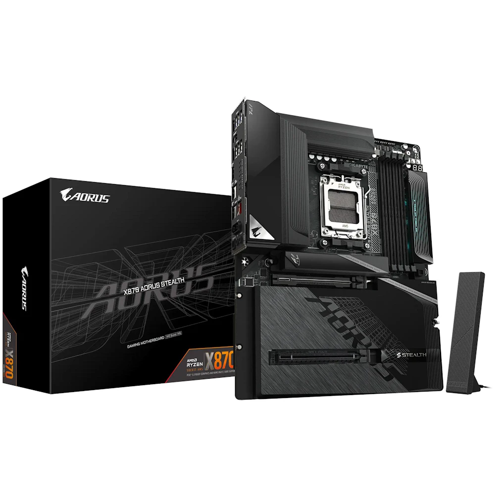 Gigabyte X870 AORUS STEALTH AM5 ATX Reverse Connector Desktop Motherboard