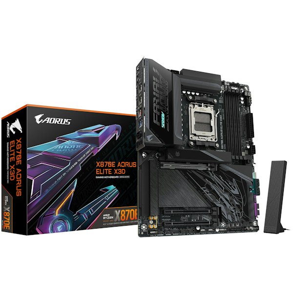 Gigabyte X870E AORUS ELITE X3D AM5 ATX Desktop Motherboard