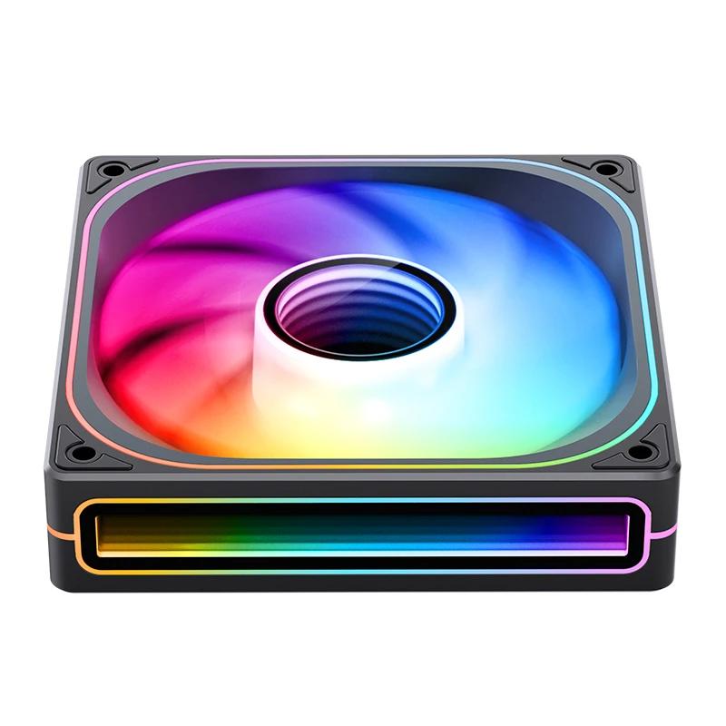 A large main feature product image of Jonsbo ZB-120 ARGB 120x120mm PWM Reverse Blade Single Fan Module (Black)