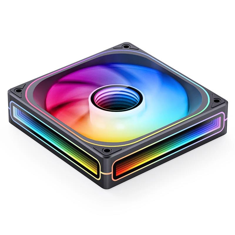 A large main feature product image of Jonsbo ZB-120 ARGB 120x120mm PWM Reverse Blade Single Fan Module (Black)