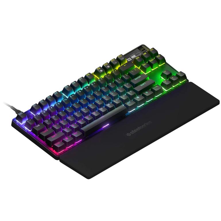 A large main feature product image of EX-DEMO SteelSeries Apex Pro TKL 2023 - Gaming Keyboard (OptiPoint Switch)
