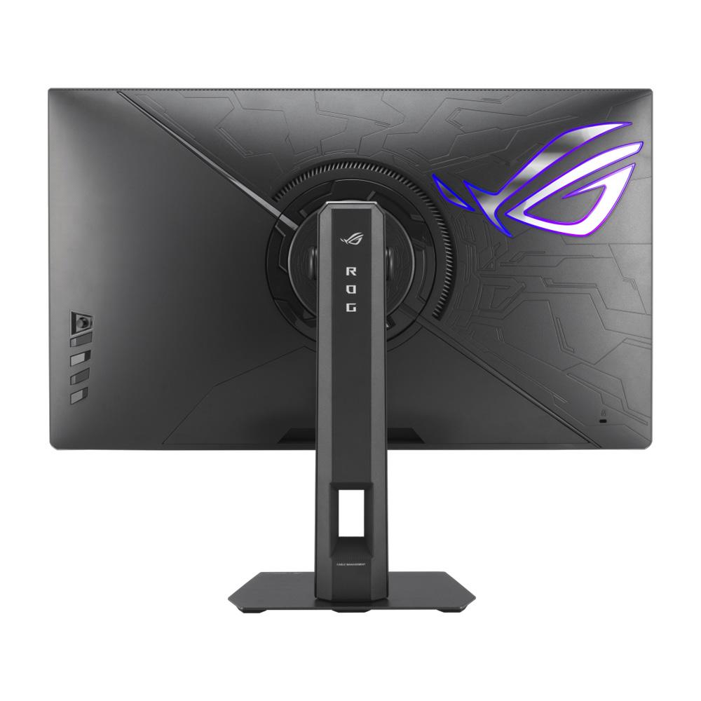 A large main feature product image of ASUS ROG Strix 5K XG27JCG 27" 2880p 180Hz/1440p 330Hz Dual Mode Fast-IPS Gaming Monitor