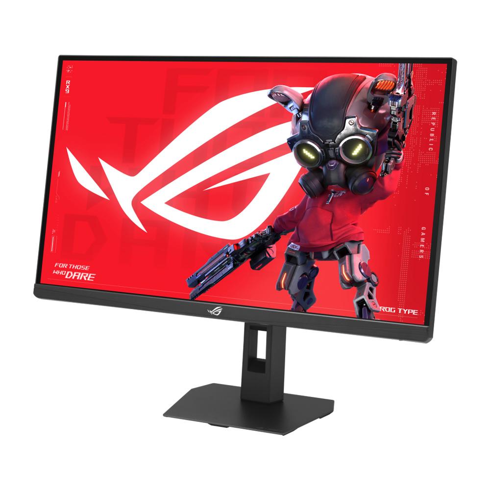 A large main feature product image of ASUS ROG Strix 5K XG27JCG 27" 2880p 180Hz/1440p 330Hz Dual Mode Fast-IPS Gaming Monitor