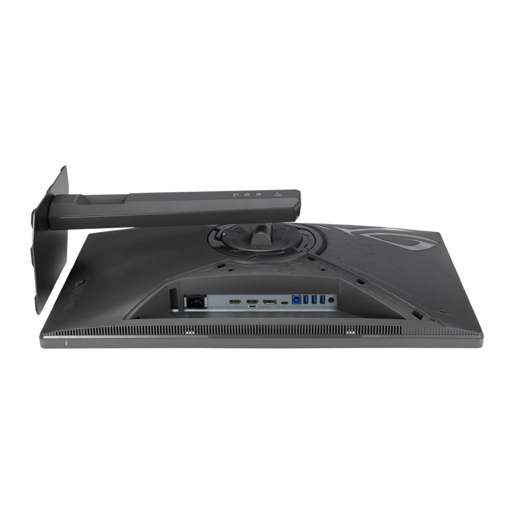 A large main feature product image of ASUS ROG Strix 5K XG27JCG - 27" 2880p 180Hz/1440p 330Hz 0.3ms Dual Mode Fast-IPS Gaming Monitor