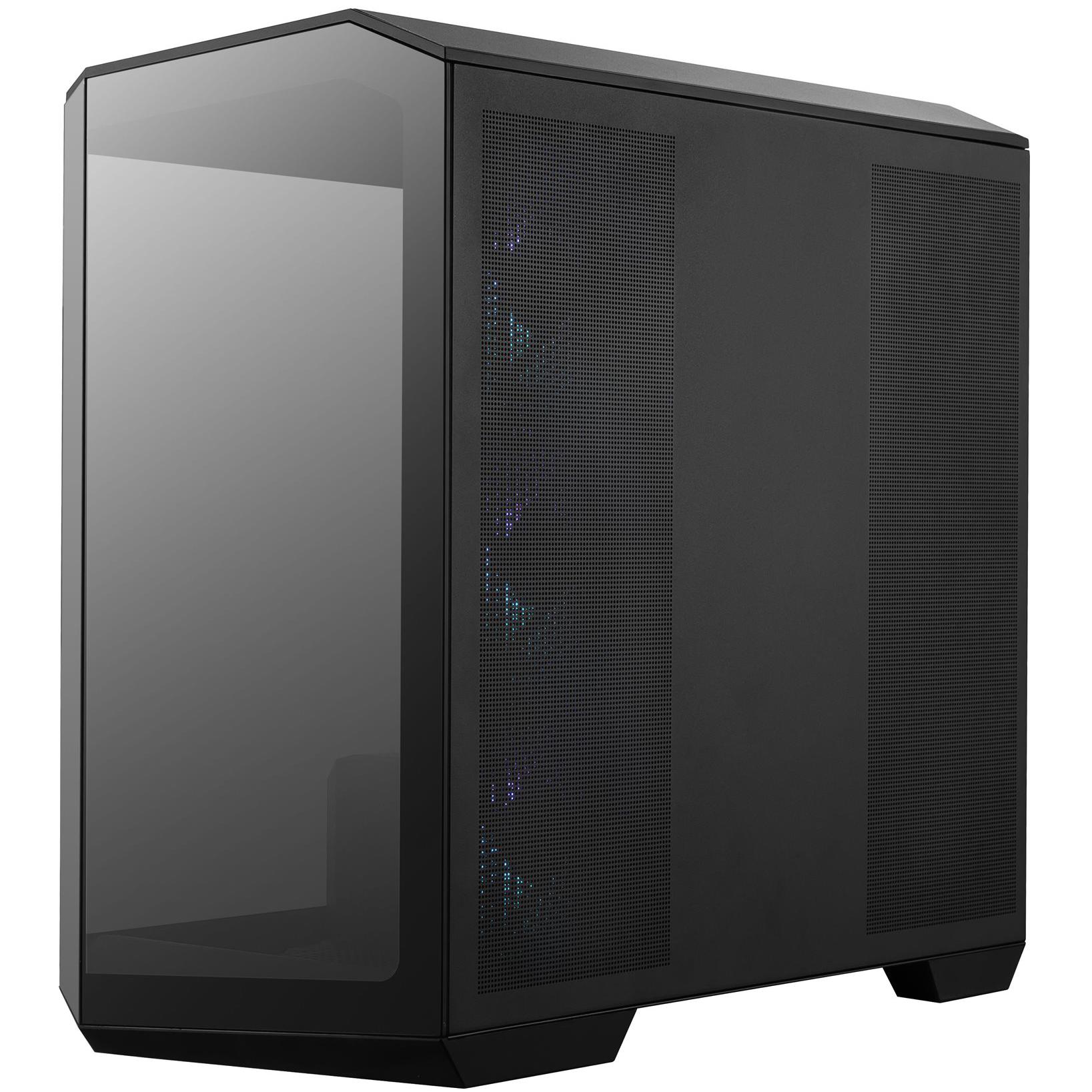 A large main feature product image of EX-DEMO MSI MAG PANO M100R PZ mATX Tower Case - Black