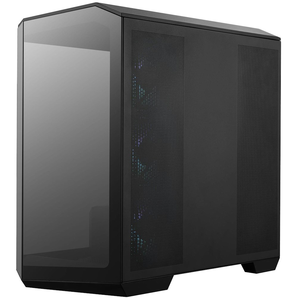 A large main feature product image of EX-DEMO MSI MAG PANO M100R PZ mATX Tower Case - Black