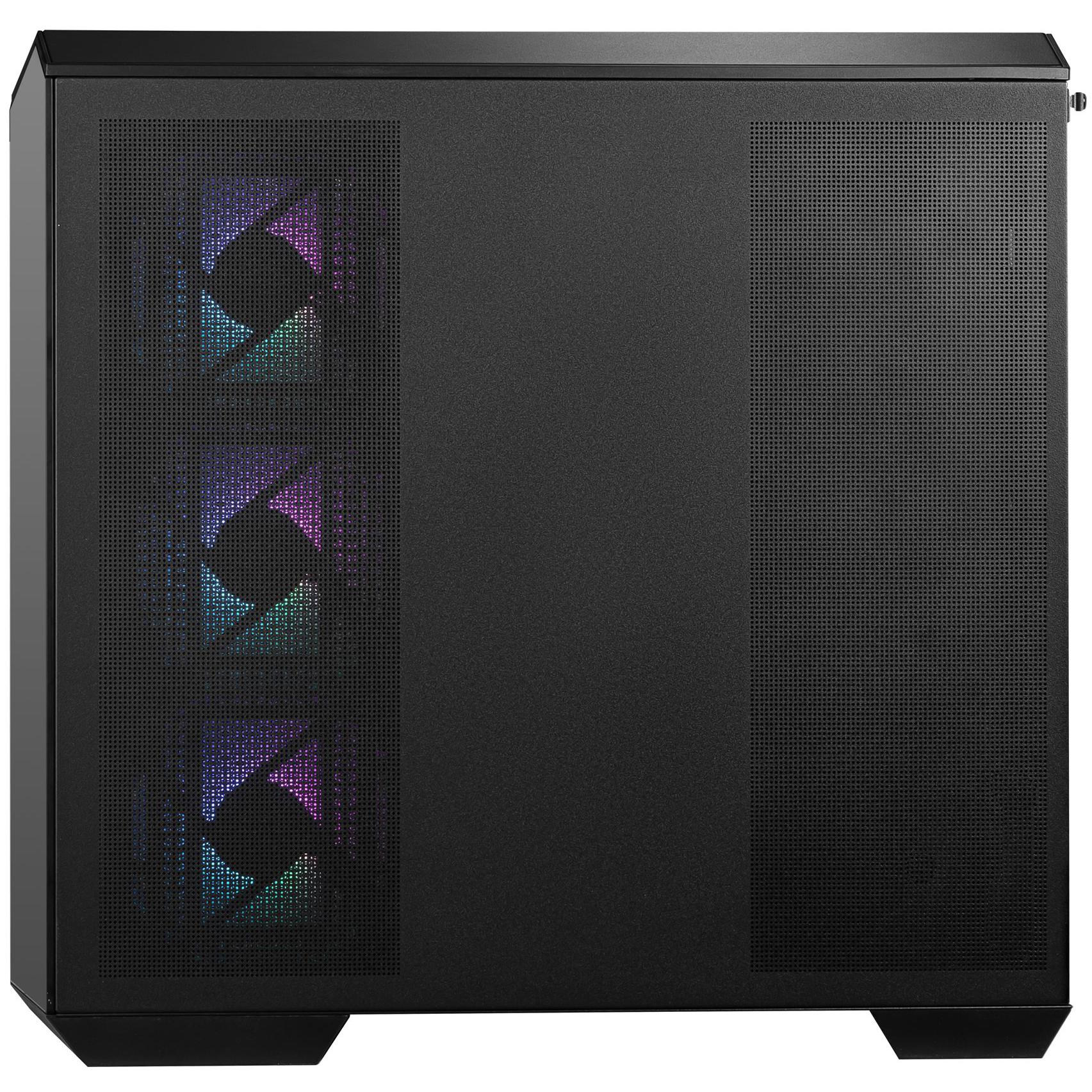 A large main feature product image of EX-DEMO MSI MAG PANO M100R PZ mATX Tower Case - Black