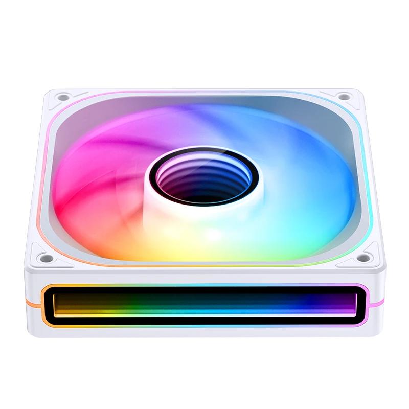 A large main feature product image of Jonsbo ZB-120 ARGB 120x120mm PWM Single Fan Module (White)