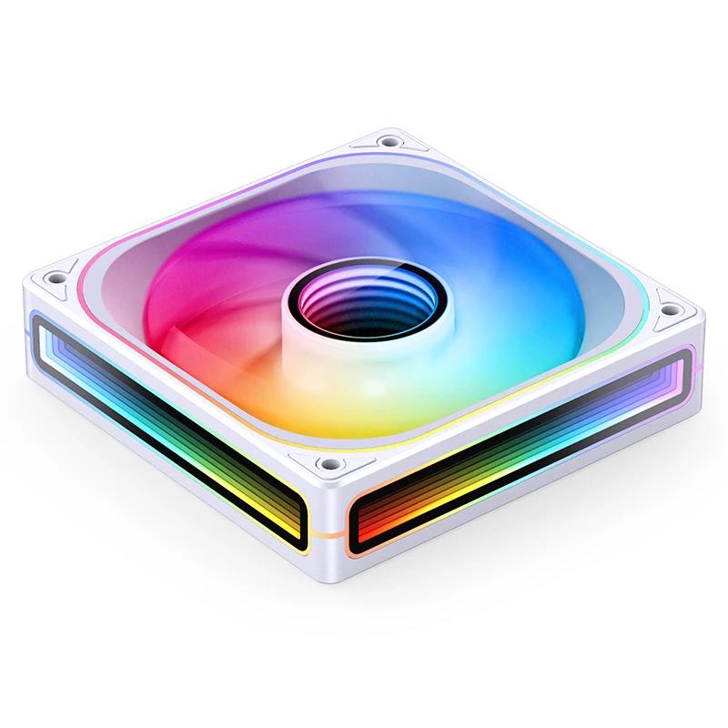 A large main feature product image of Jonsbo ZB-120 ARGB 120x120mm PWM Single Fan Module (White)