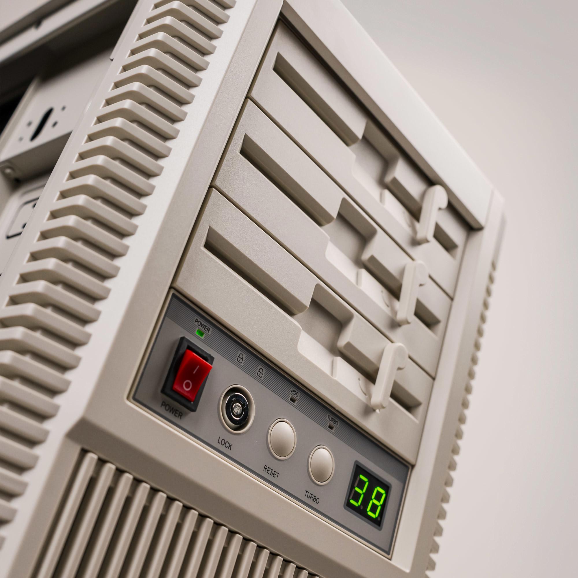 A large main feature product image of PLE Sleeper RTX 5080 Prebuilt Ready To Go Gaming PC