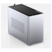 A product image of EX-DEMO Jonsplus Pure i100 Pro 26L Compact Mini-ITX Case (Silver)