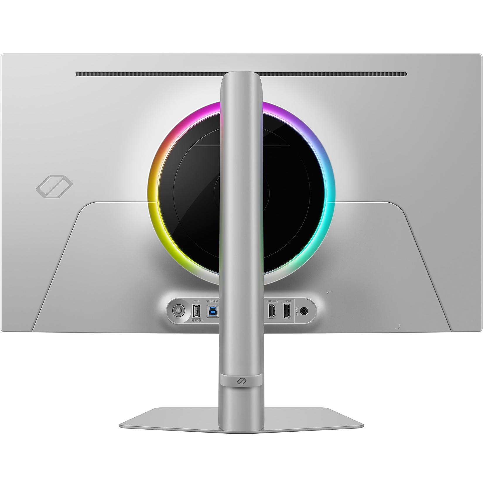 A large main feature product image of EX-DEMO Samsung Odyssey OLED G6 G60SF - 27" 1440p 500Hz 0.03ms Gaming Monitor