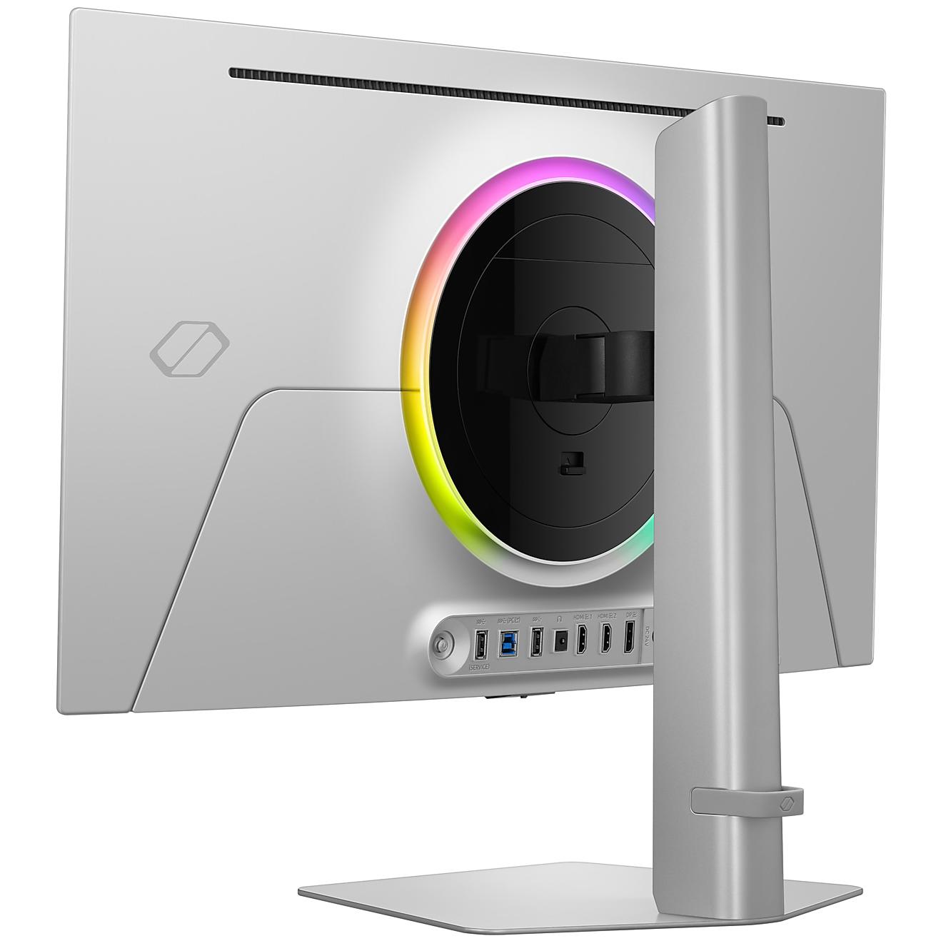 A large main feature product image of EX-DEMO Samsung Odyssey OLED G6 G60SF - 27" 1440p 500Hz 0.03ms Gaming Monitor