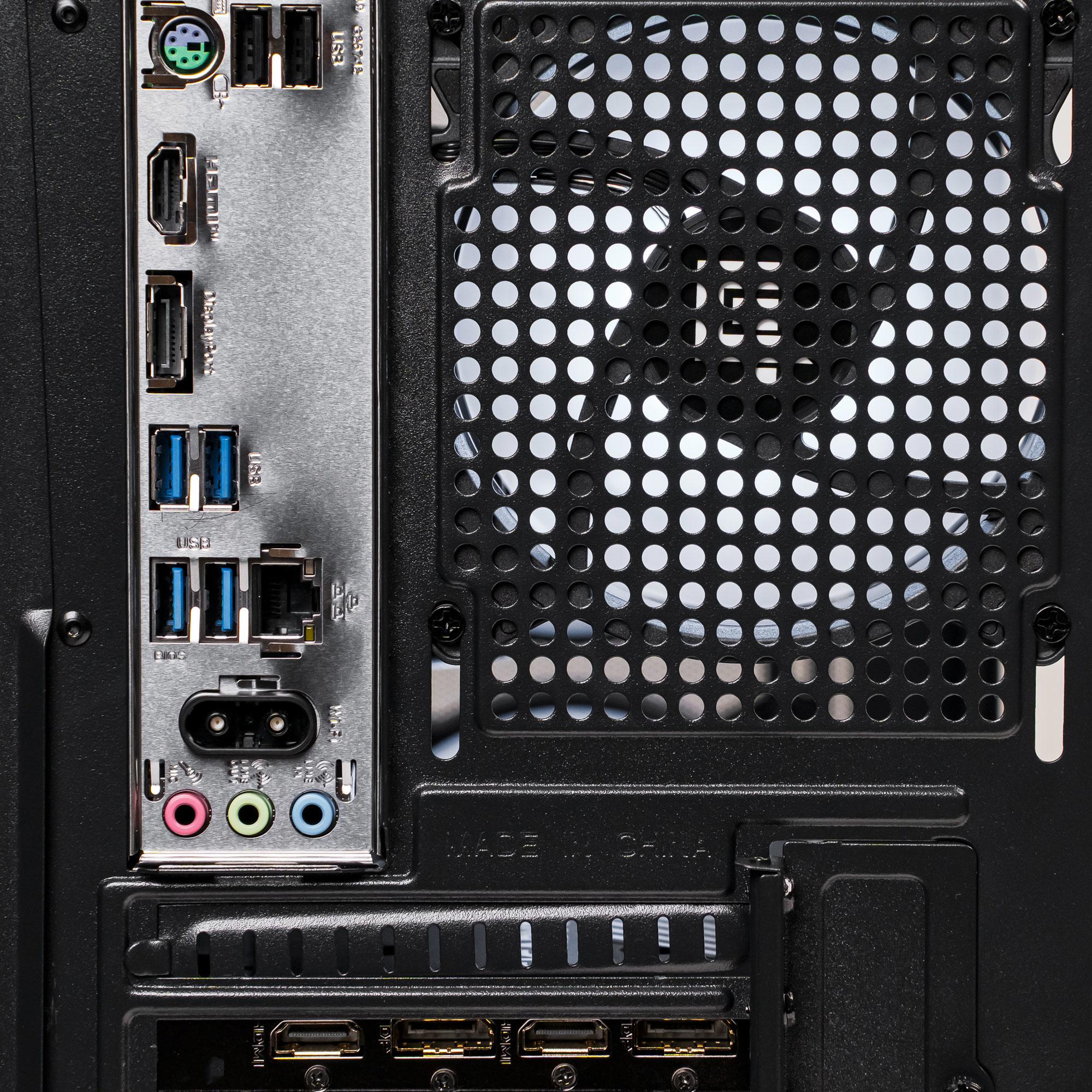 A large main feature product image of PLE Onyx RTX 5050 Prebuilt Ready To Go Gaming PC