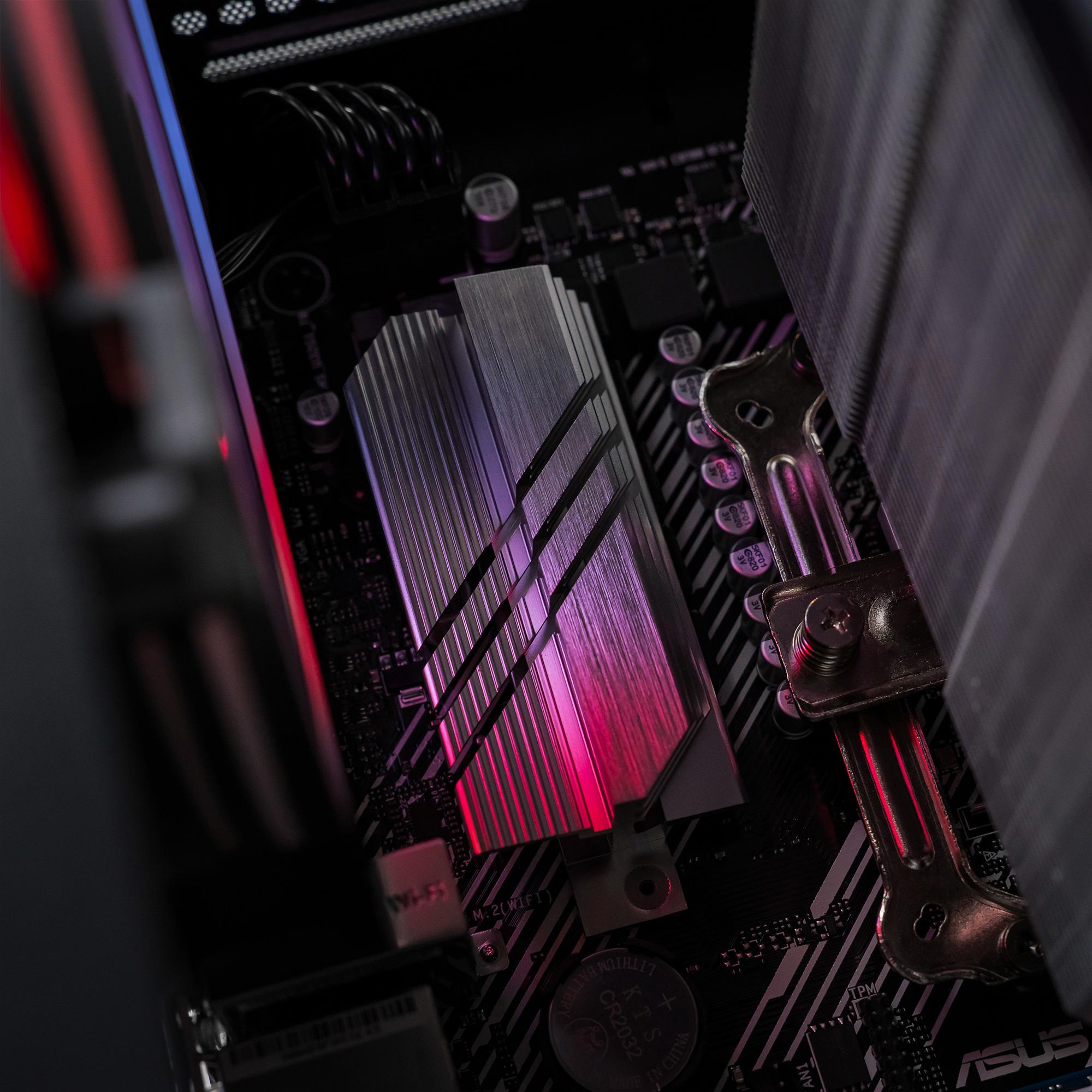 A large main feature product image of PLE Trooper RX 9070 Prebuilt Ready To Go Gaming PC