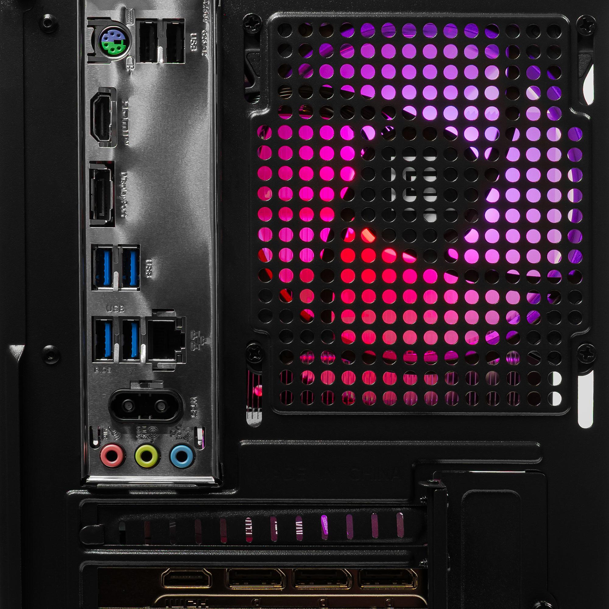A large main feature product image of PLE Raven RTX 5070 Prebuilt Ready To Go Gaming PC