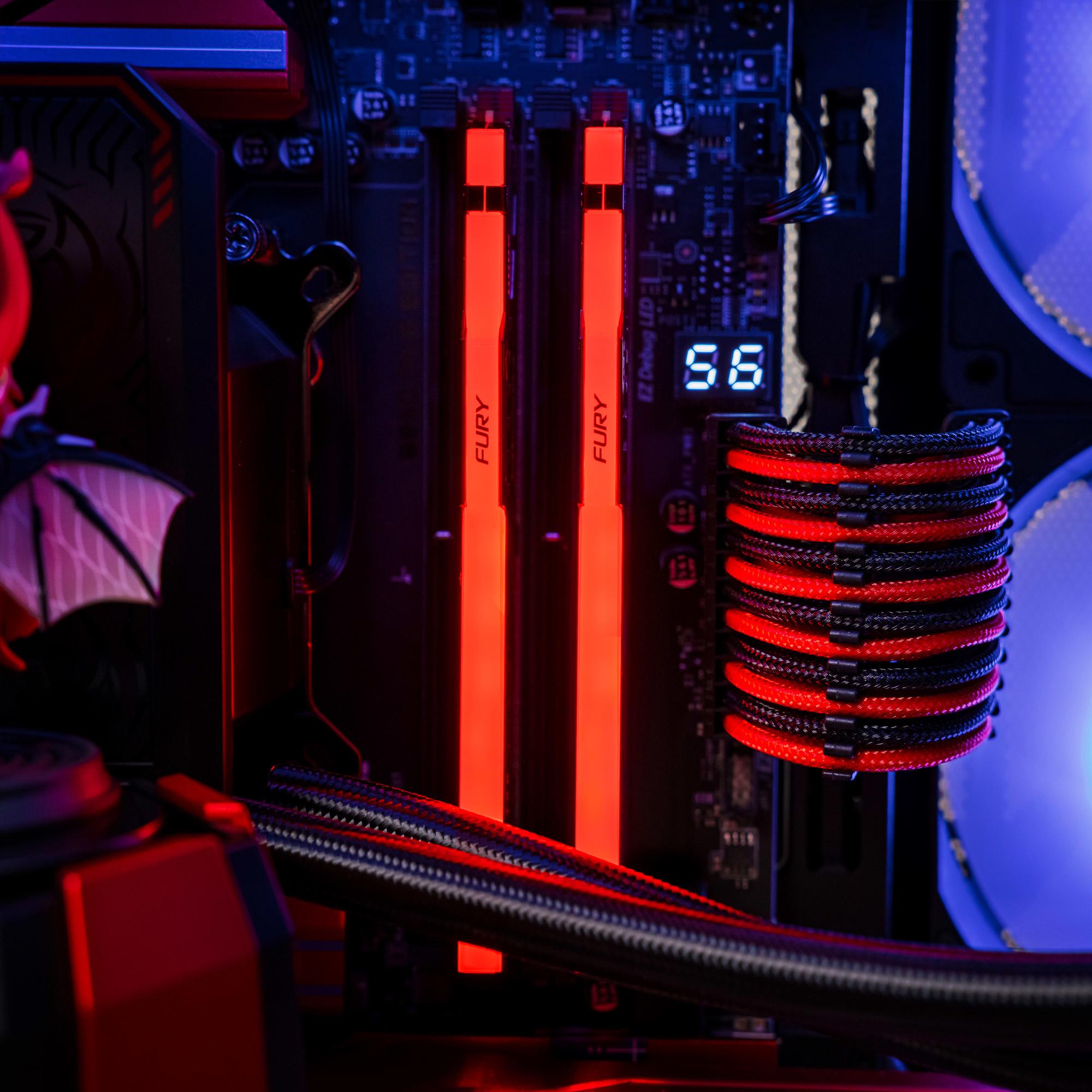 A large main feature product image of PLE MLG RTX 5070 Ti Prebuilt Ready To Go Gaming PC