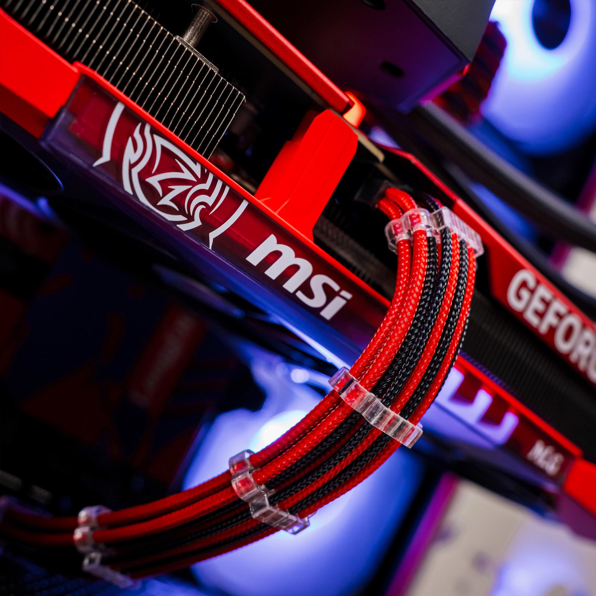 A large main feature product image of PLE MLG RTX 5070 Ti Prebuilt Ready To Go Gaming PC