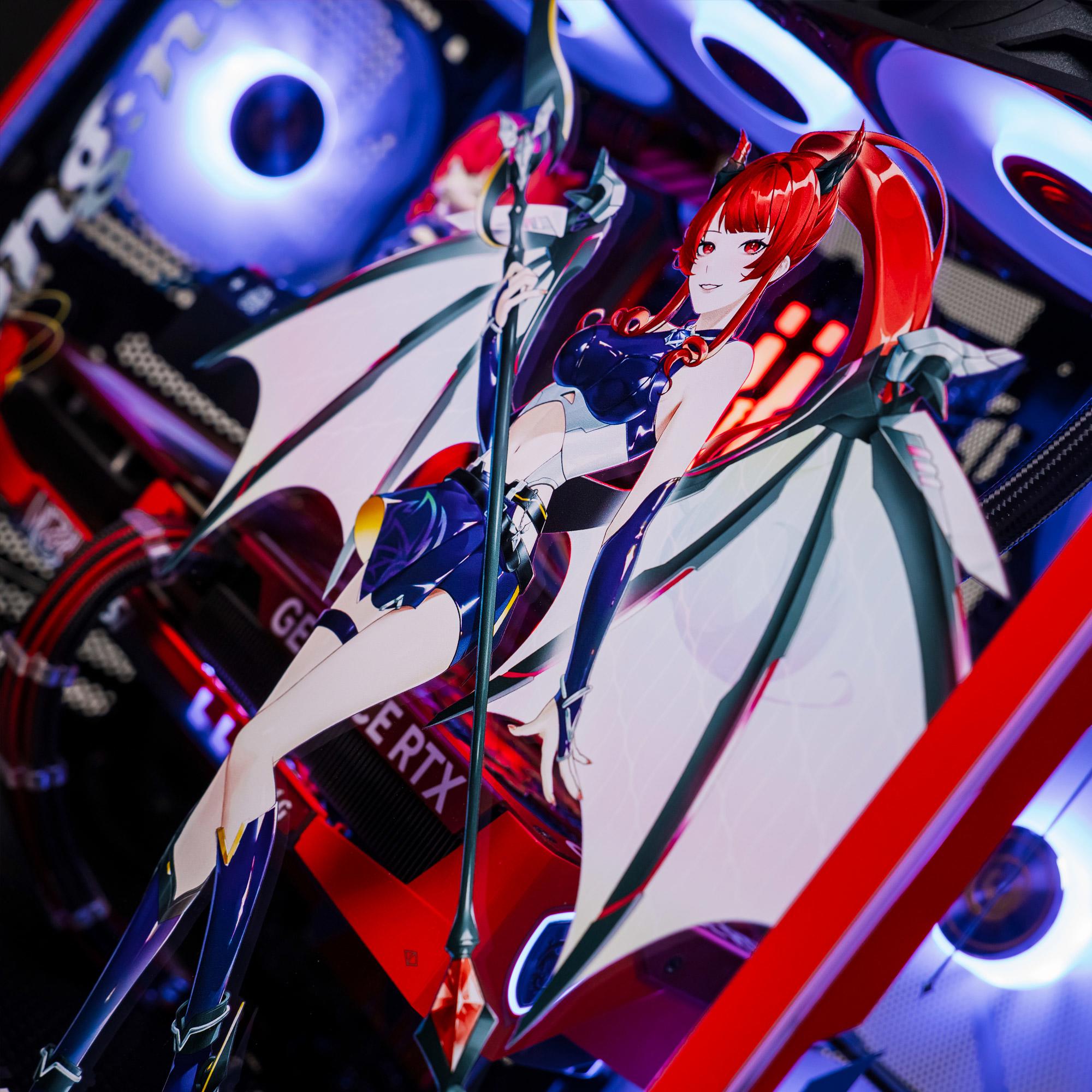 A large main feature product image of PLE MLG RTX 5070 Ti Prebuilt Ready To Go Gaming PC