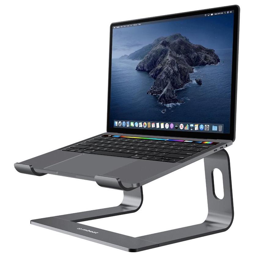 A large main feature product image of EX-DEMO mbeat Stage S1 Elevated 16" Notebook Stand - Space Grey