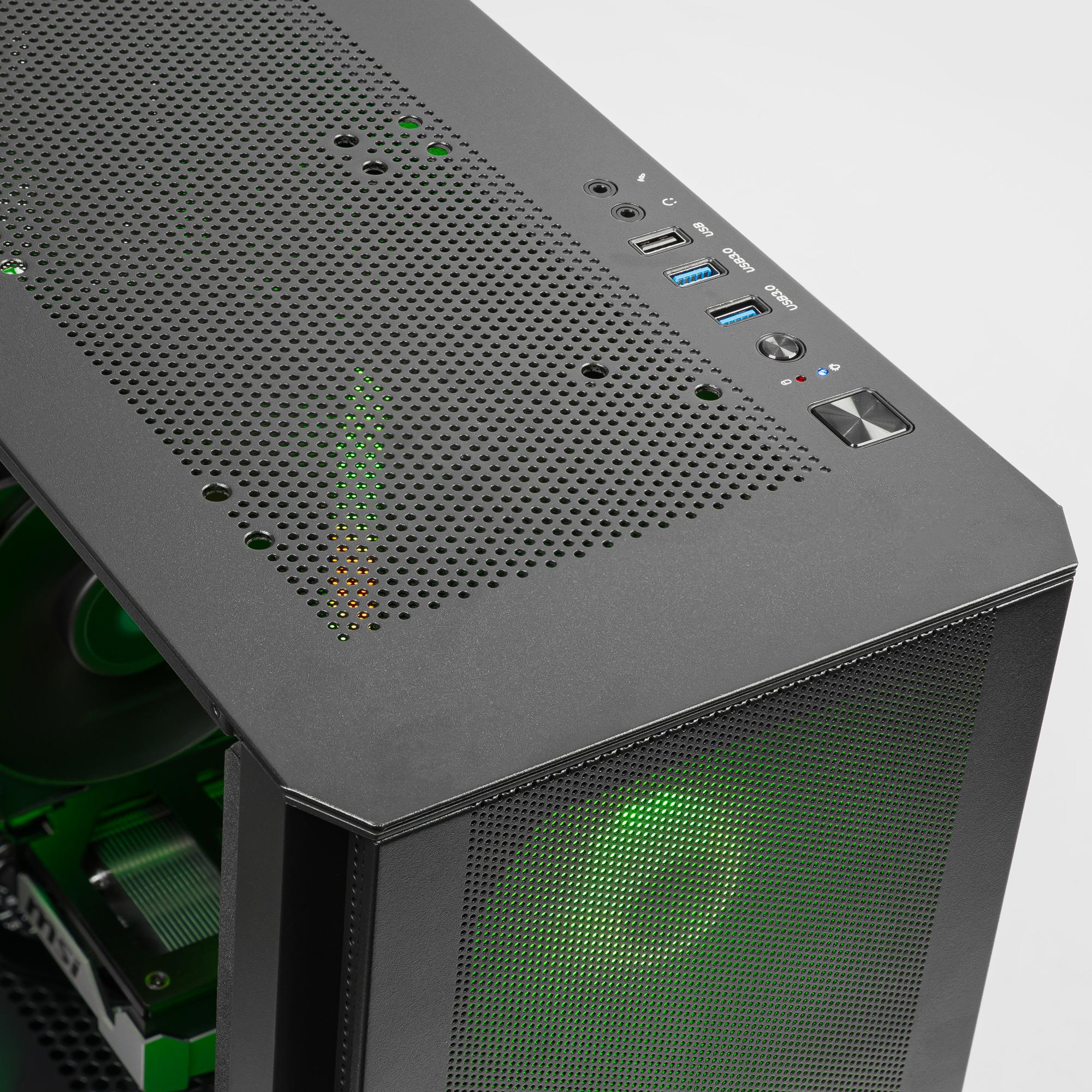A large main feature product image of PLE Cauldron RTX 5060 Ti Prebuilt Ready To Go Gaming PC