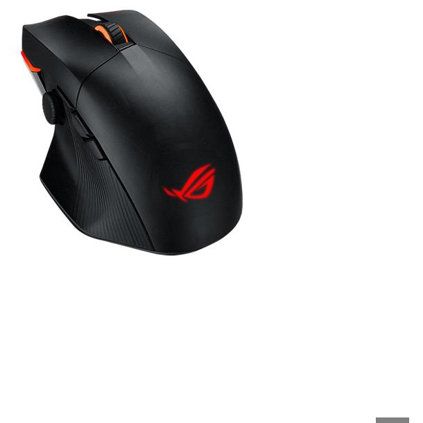A large main feature product image of EX-DEMO ASUS ROG Chakram X Origin Wireless Gaming Mouse