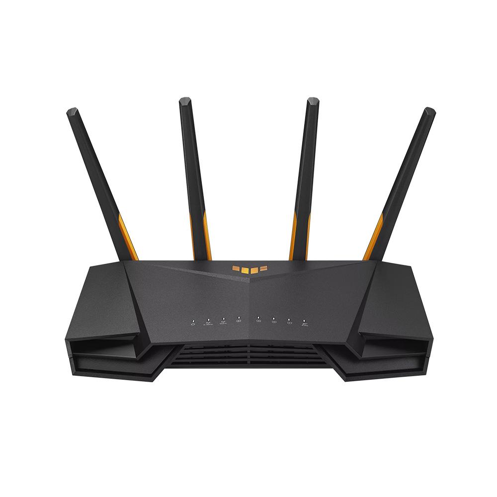 A large main feature product image of ASUS TUF Gaming AX4200 Dual Band Wi-Fi 6 Ai Mesh Router