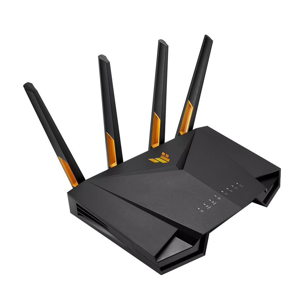 A large main feature product image of ASUS TUF Gaming AX4200 Dual Band Wi-Fi 6 Ai Mesh Router