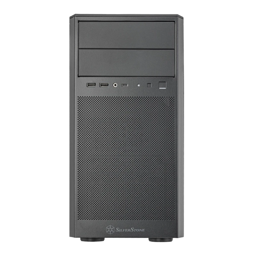 A large main feature product image of SilverStone FARA 314 USB-C Micro Tower Case