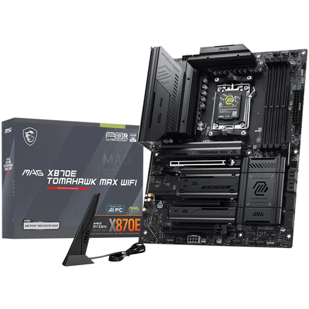 MSI MAG X870E Tomahawk Max WiFi AM5 ATX Desktop Motherboard