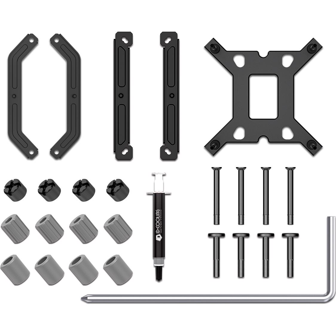 A large main feature product image of EX-DEMO ID-COOLING IS-55 ARGB Low Profile CPU Cooler (Black)