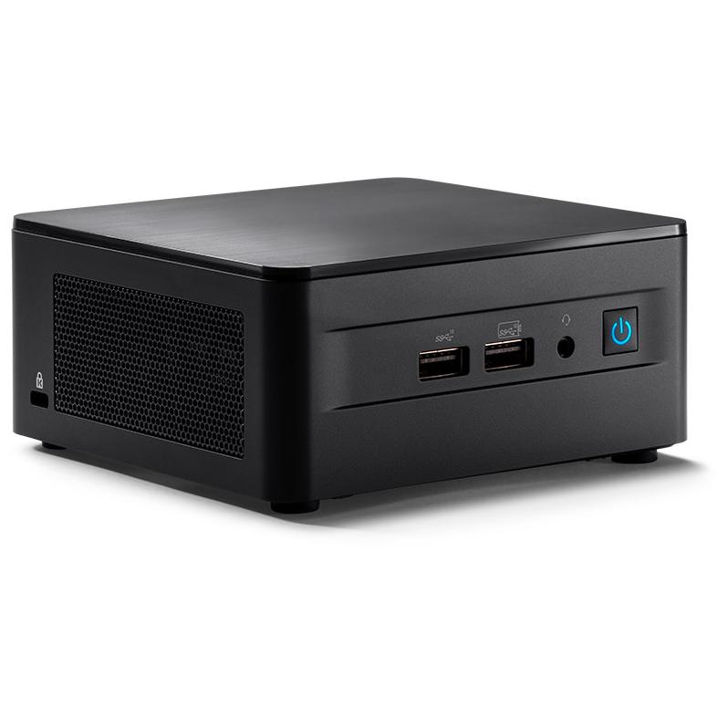 A large main feature product image of EX-DEMO Intel/ASUS NUC 12 Pro Wall Street Canyon i5 Tall Barebones Mini PC