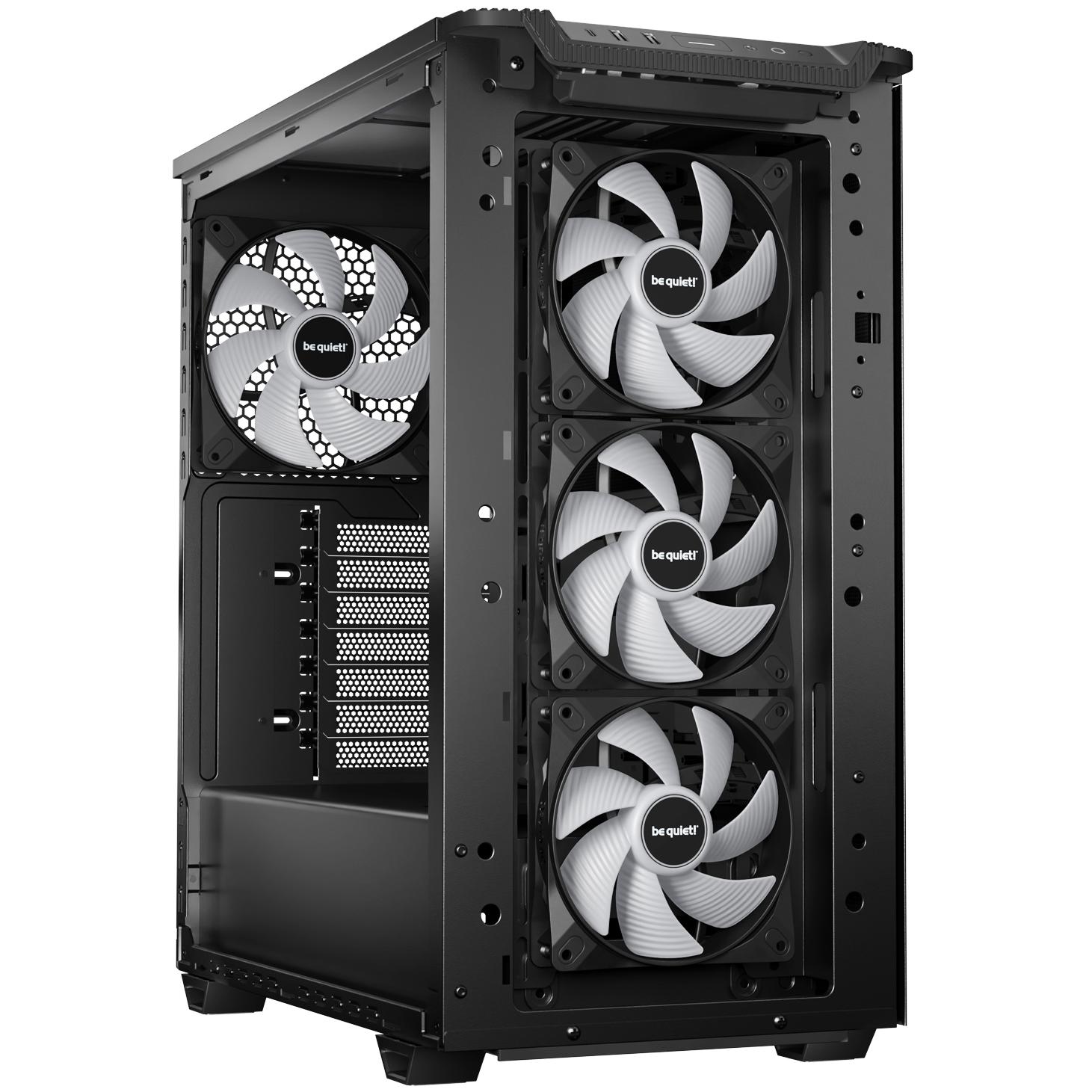 A large main feature product image of EX-DEMO be quiet! PURE BASE 501 LX - Mid Tower Case (Black)