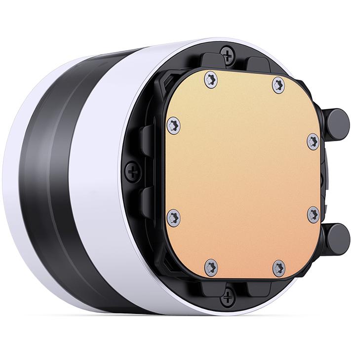 A large main feature product image of EX-DEMO Jonsbo TF2-360SC 360mm AIO CPU Liquid Cooler with 2.1" LCD Display - White