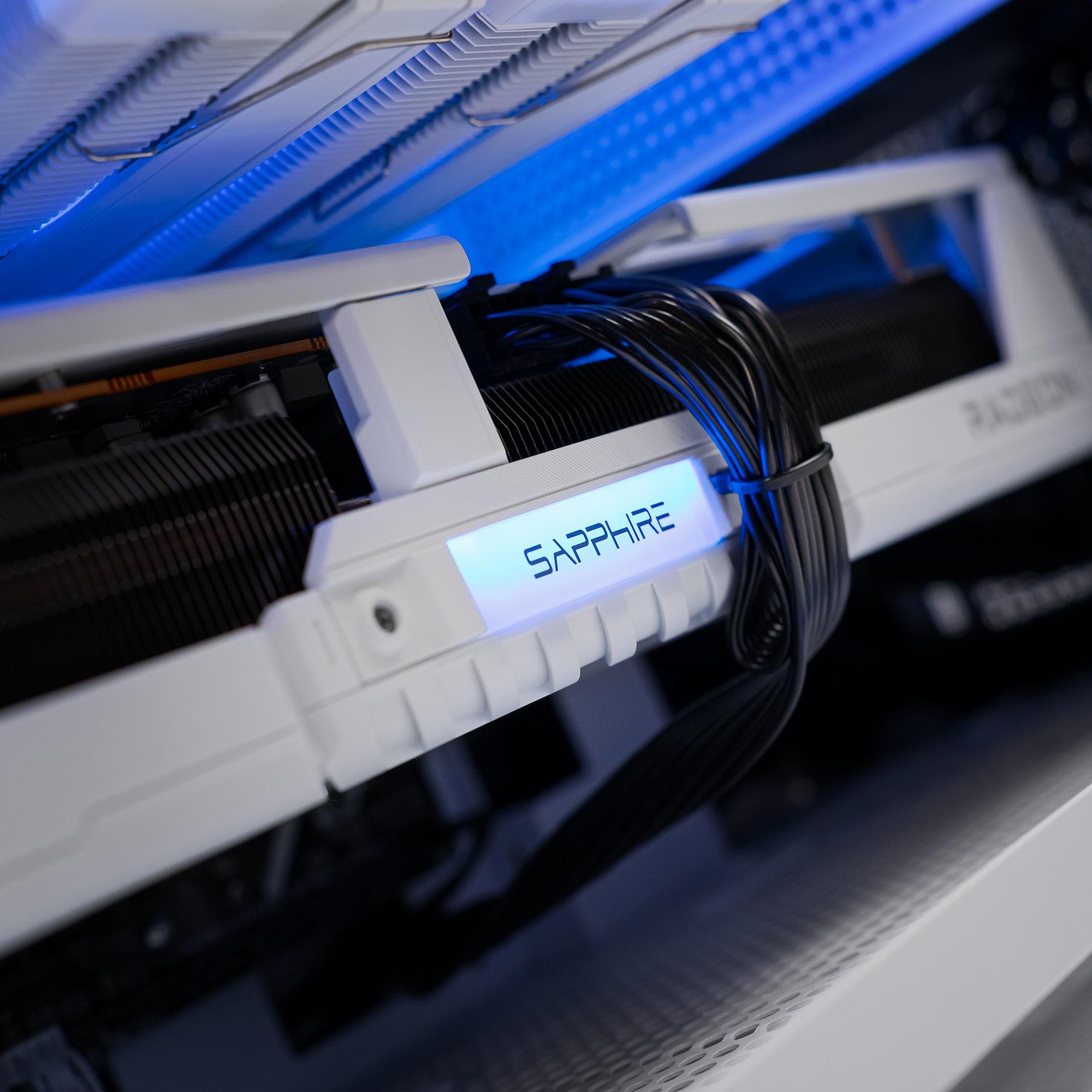 A large main feature product image of EX-DEMO PLE Polar RX 9070 XT Prebuild Ready To Go Gaming PC