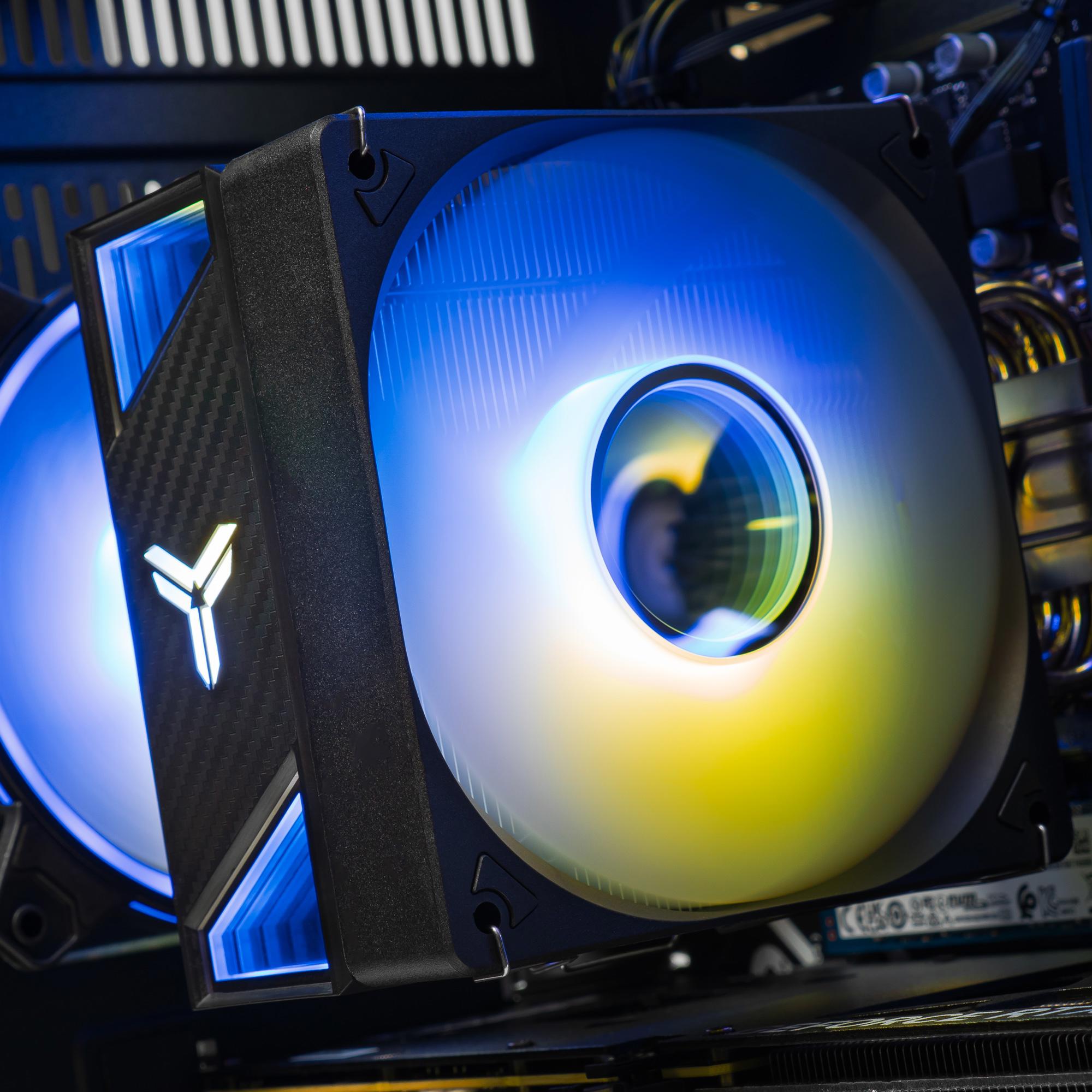 A large main feature product image of PLE Tidal 5060 Ti Prebuilt Ready To Go Gaming PC