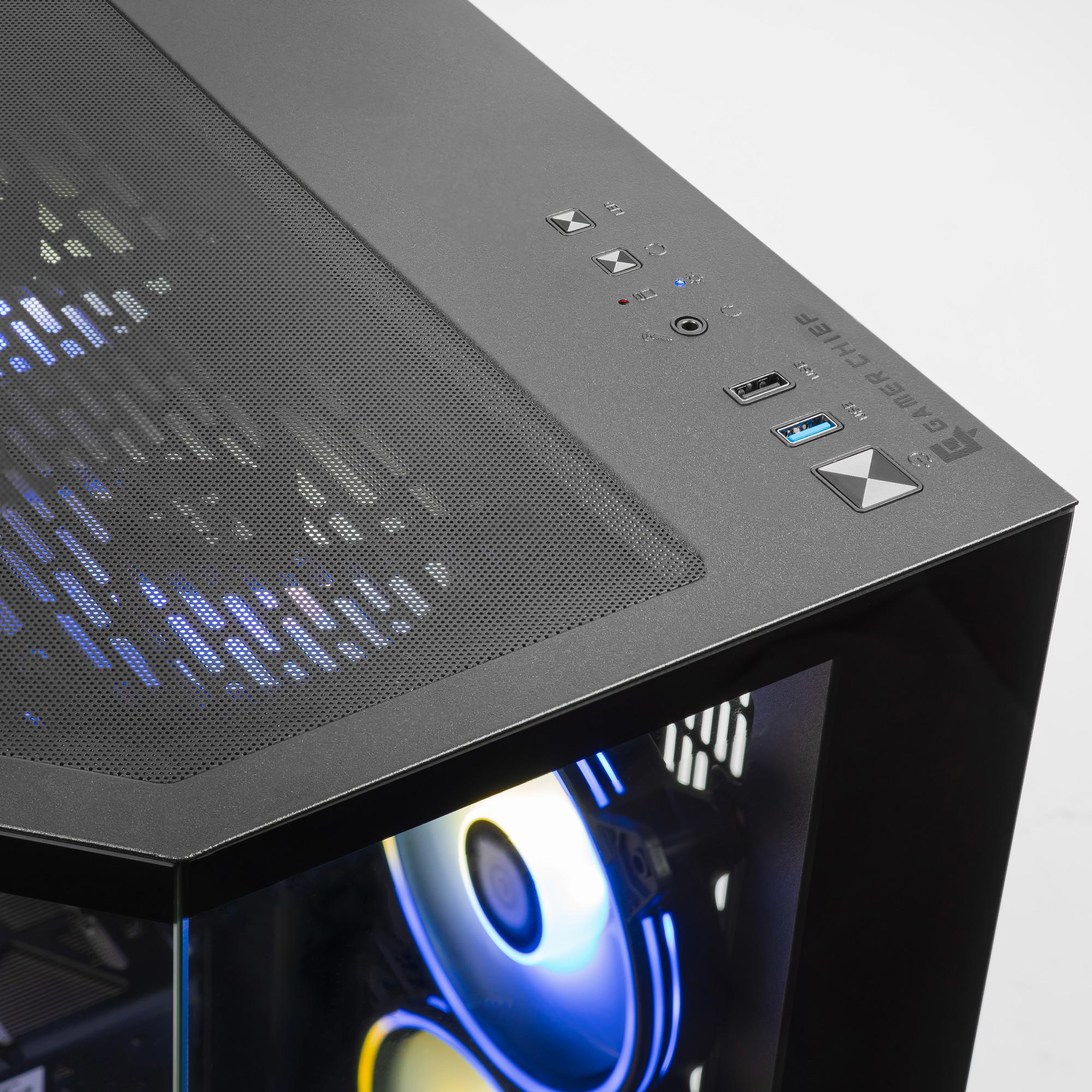 A large main feature product image of PLE Tidal 5060 Ti Prebuilt Ready To Go Gaming PC