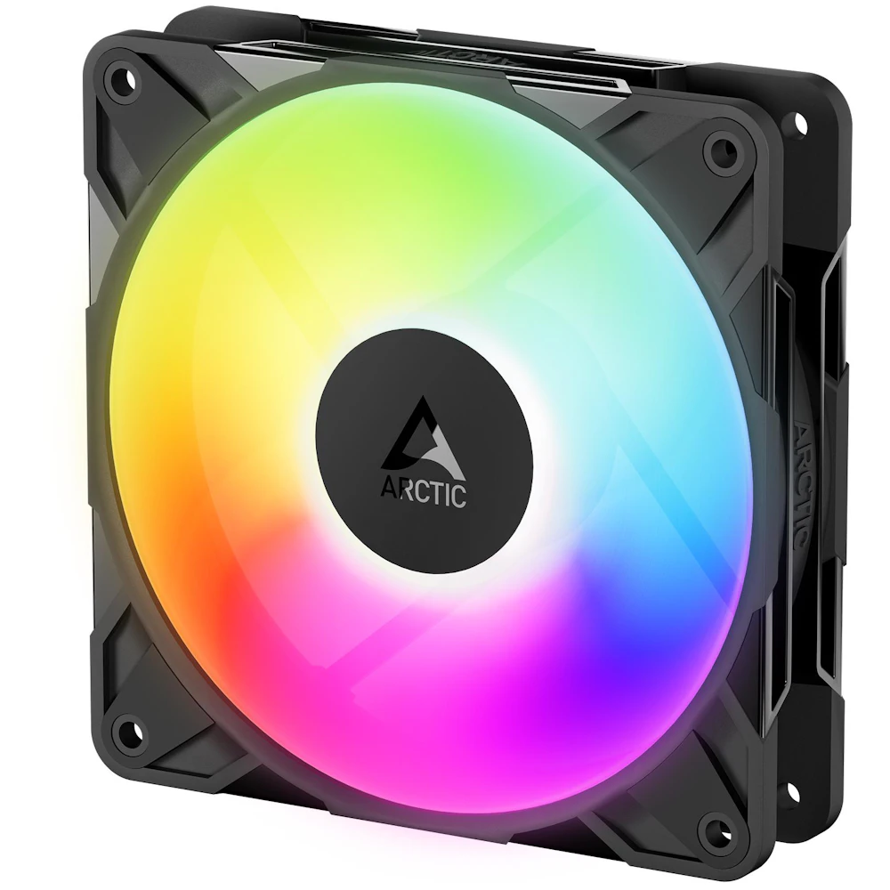 ARCTIC P12 Pro Reverse ARGB 120mm Performance PWM Fan (Black)