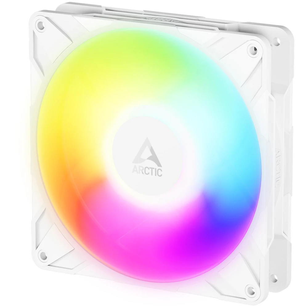 ARCTIC P14 Pro Reverse ARGB 140mm Performance PWM Fan (White)