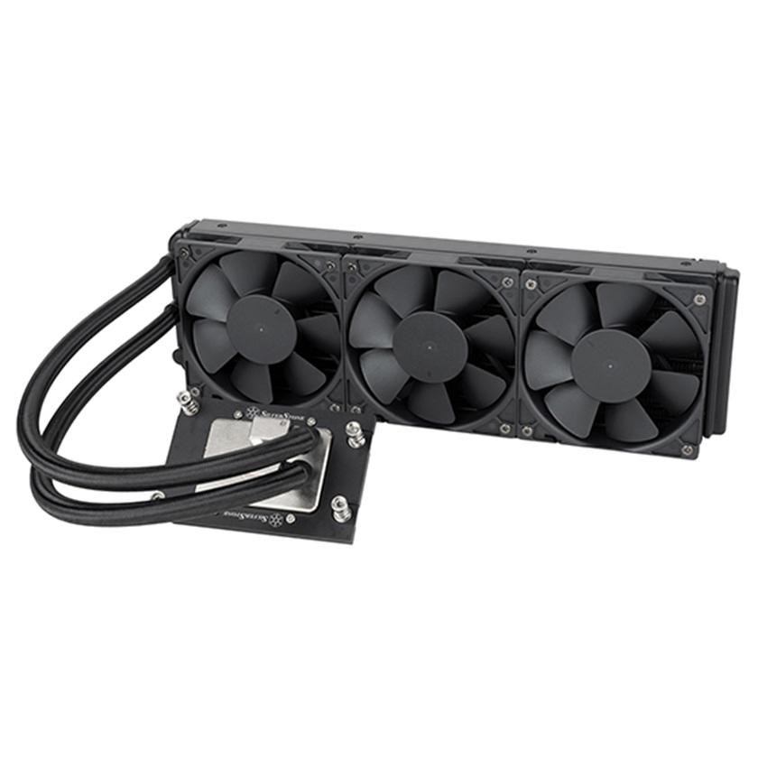 A large main feature product image of SilverStone XE360-TR5 360mm AIO Liquid CPU Cooler for AMD Socket sTR5/SP6