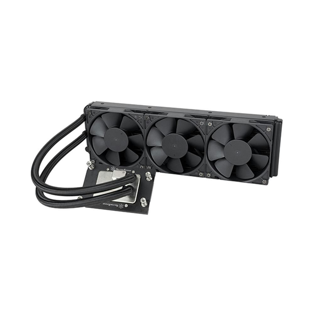 A large main feature product image of SilverStone XE360-TR5 360mm AIO Liquid CPU Cooler for AMD Socket sTR5/SP6