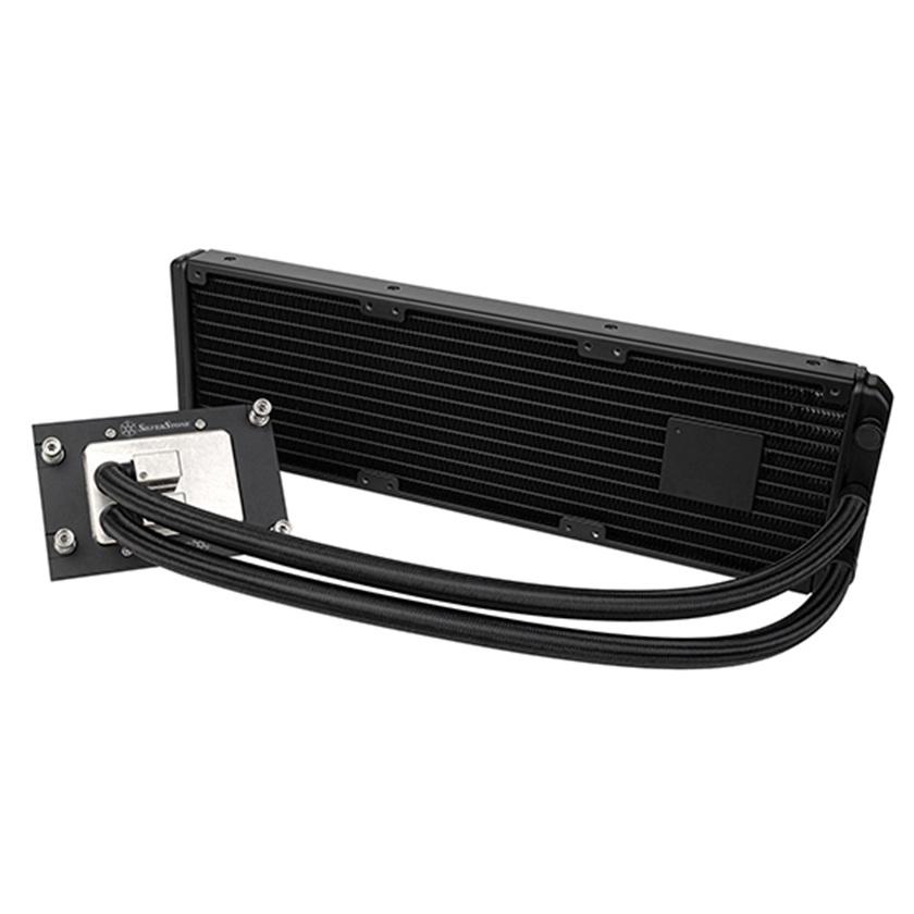 A large main feature product image of SilverStone XE360-TR5 360mm AIO Liquid CPU Cooler for AMD Socket sTR5/SP6