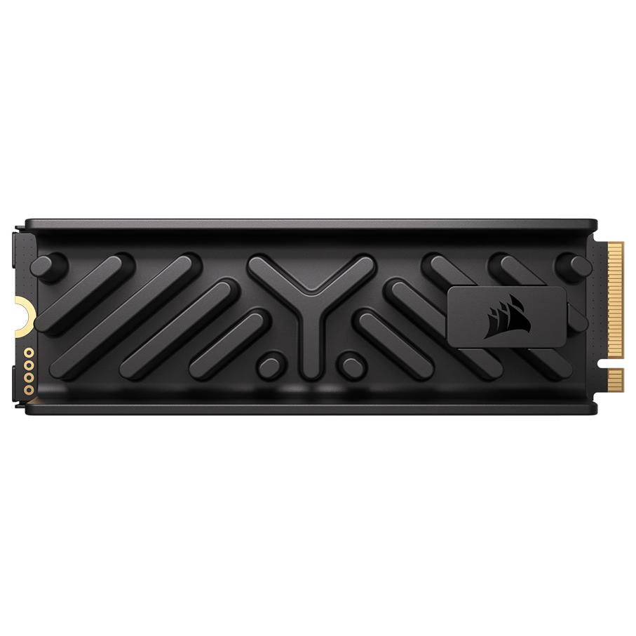 A large main feature product image of EX-DEMO Corsair MP700 ELITE w/ Heatsink PCIe Gen5 NVMe M.2 SSD - 1TB