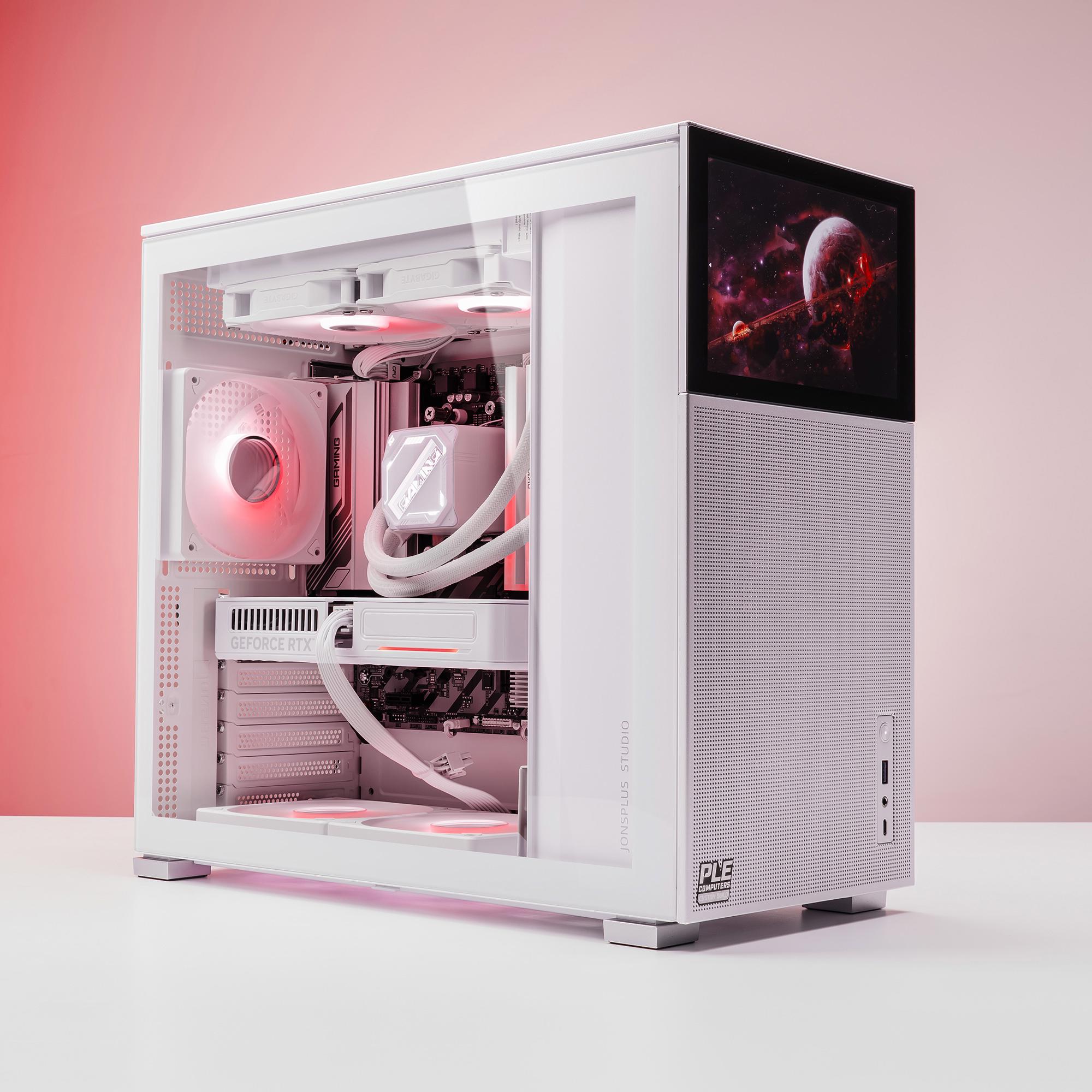 A large main feature product image of PLE Sentry RTX 5060 Ti Prebuilt Ready To Go Gaming PC