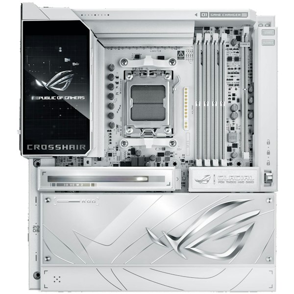 ASUS ROG Crosshair X870E Glacial AM5 eATX Desktop Motherboard