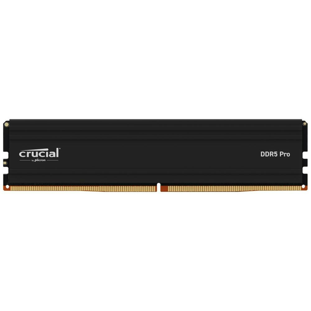 A large main feature product image of Crucial Pro 32GB Single (1x32GB) DDR5-5600 C46